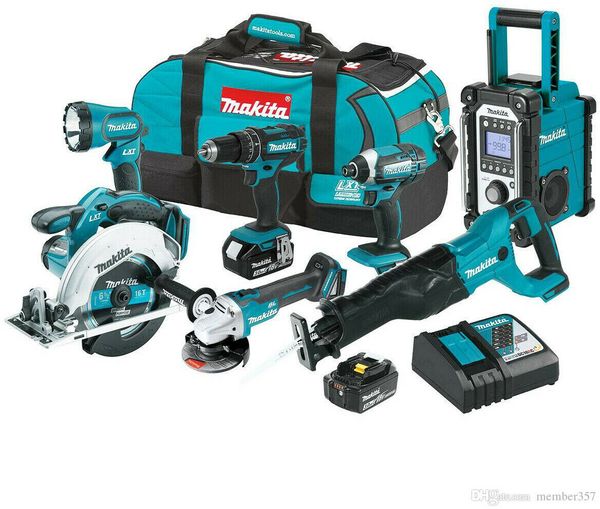 

Makita xt704 18 volt 7 tool 3 0ah lxt cordle driver and aw combo kit