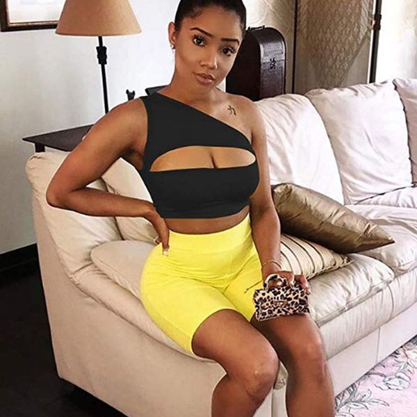 

женская простой одно плечо без рукавов спортивный бюстгальтер дамы кружево жилет танк растениеводство топ спортивный бюстгальтер дамы кружев, White