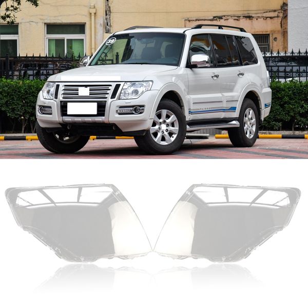 

capqx for mitsubishi pajero v93 v97 v87 front headlamp headlight lampcover lampshade waterproof bright lamp shade shell cover