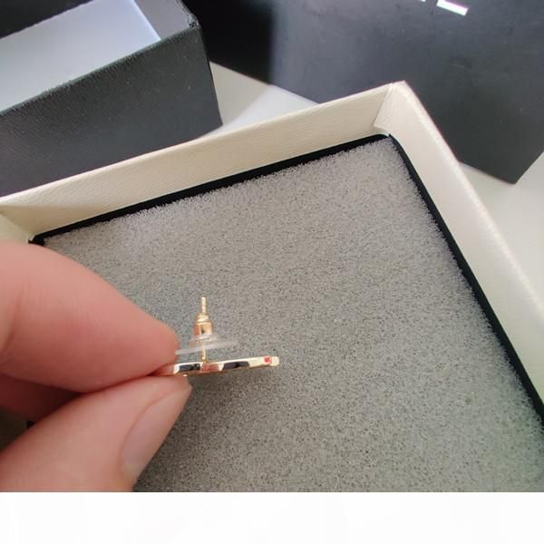 

2020 new products earrings for woman light gold sweet cute earrings material sterling silver pin earrings fashion supply, Golden