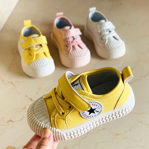 

2019 fashion baby shoes 1 to 5 year old boys and girls casual flat shoes non-slip soft sports kids sneakers, Black