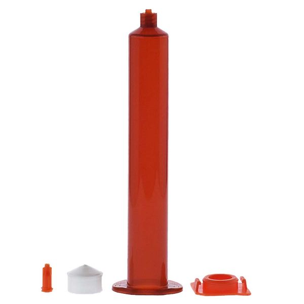 

of air distribution 55cc uv amber adhesive syringe barrel sleeve, piston, end caps, hats