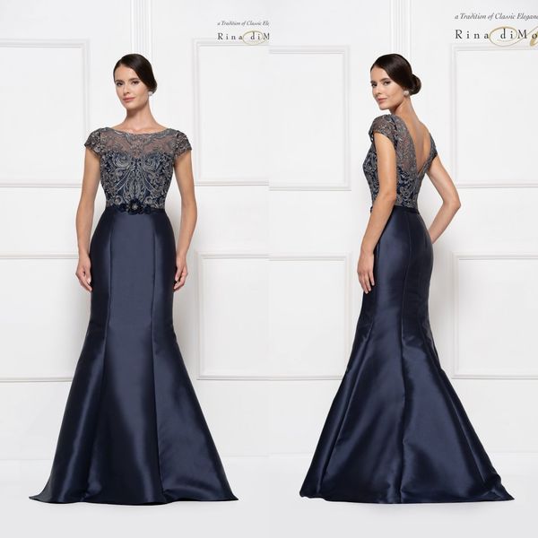 

elegant mother of the bride dresses 2020 jewel capped sleeves lace appliques evening gowns backless floor length wedding guest dress, Black;red