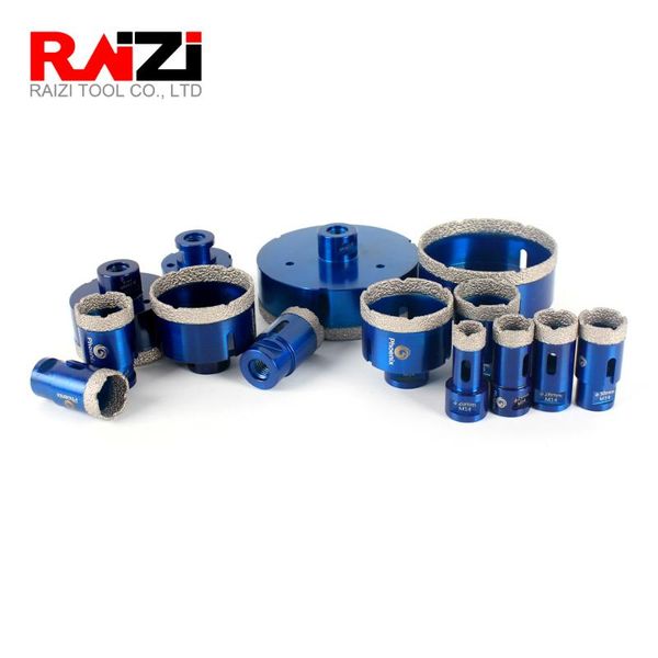 

raizi phoenix 1pc m14 vacuum brazed dry diamond drilling core bit for porcelain and granite tile hole saw stone drill bit