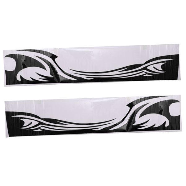 

2x car flame totem side skirt modified personal decoration body paste