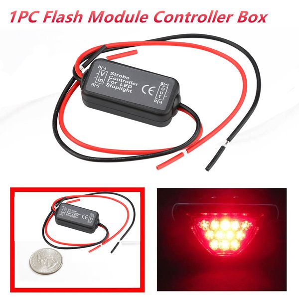 

new 12v gs-100a led brake slight strobe flash module controller box for car tj