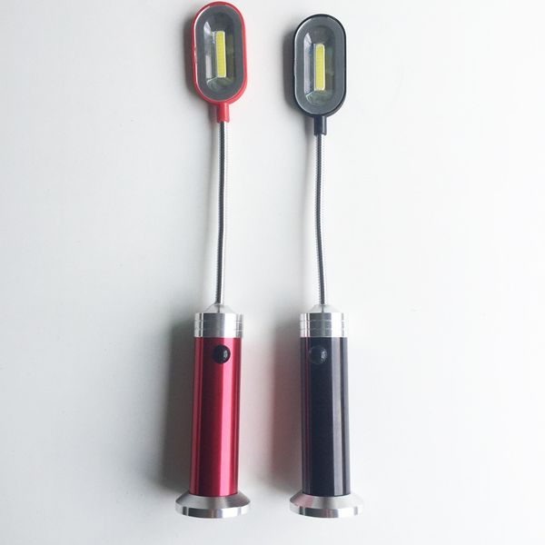

led flashlight can adjust angle aluminium alloy shell waterproof lighting cob work lamp bring magnet