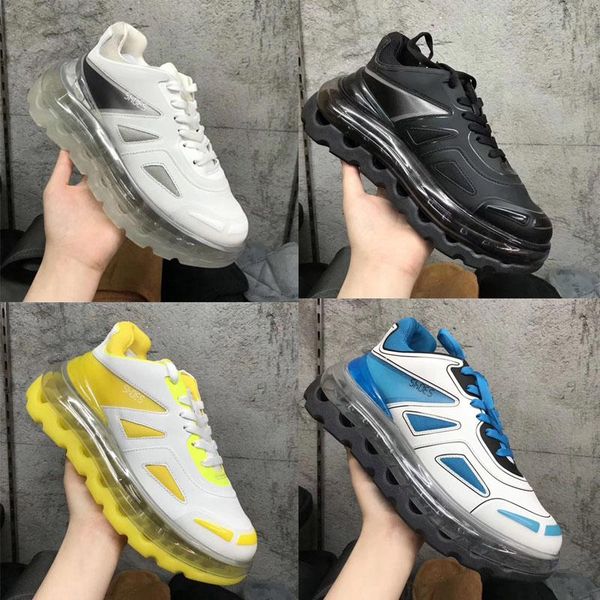 

luxury designer fashion triple s sneakers new transparent soles men and women oversized lace brand bb shoes, Black