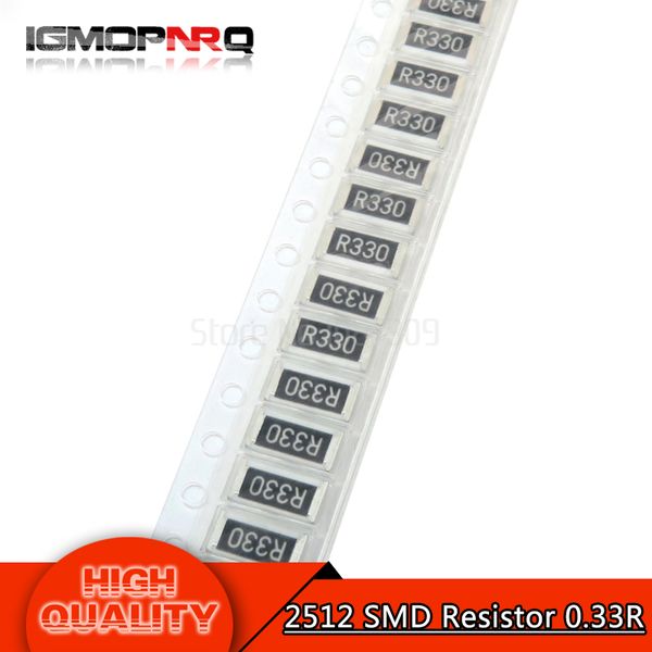 

50pcs 2512 smd resistor 1% 0.33 ohm 1w 0.33r