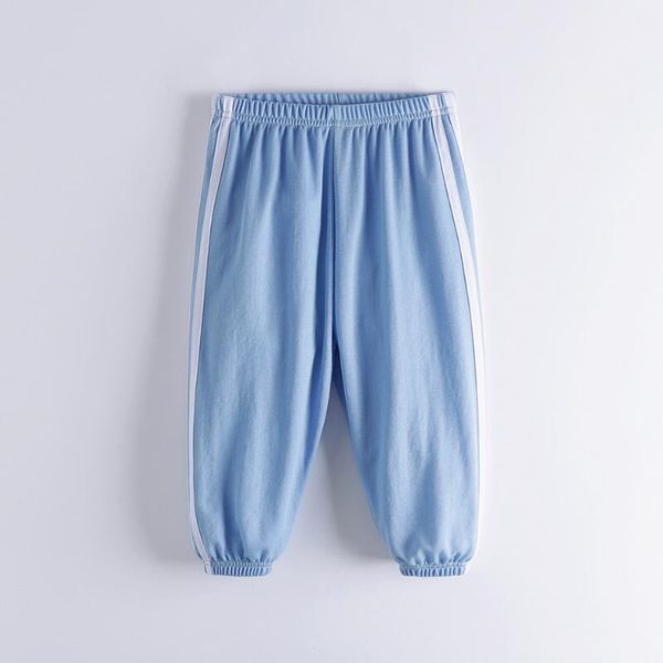 

children's anti-mosquito pants baby ice silk bloomers 2020 summer new fashion comfortable small children's pants thin section, Blue