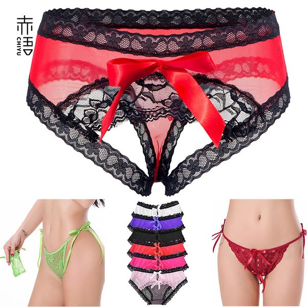 

ins red language foreign trade underwear european and american t-pants womens low waist briefs lace open-up thong sale, Black;white