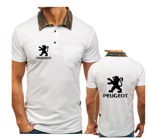 

summer men's t-shirt for car printed fashion casual men's short sleeve cotton polo shirt sleeve