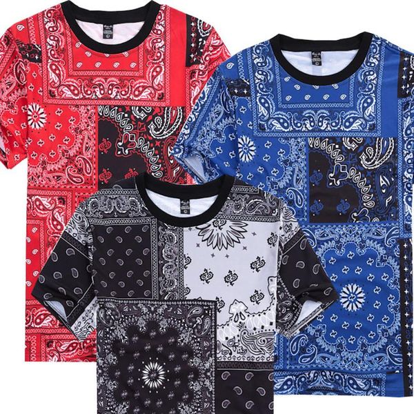 

bandana west cashew t shirt men bandana camisa hip hop tshirt man 3 colors t-shirt male hip hop tee 2020 summer, White;black