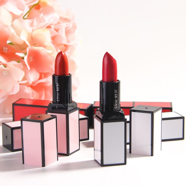 

new matte lipstick waterproof pumpkin color lipstick rich vitamin e moisturizer lip gloss makeup maquiagem profissional completa