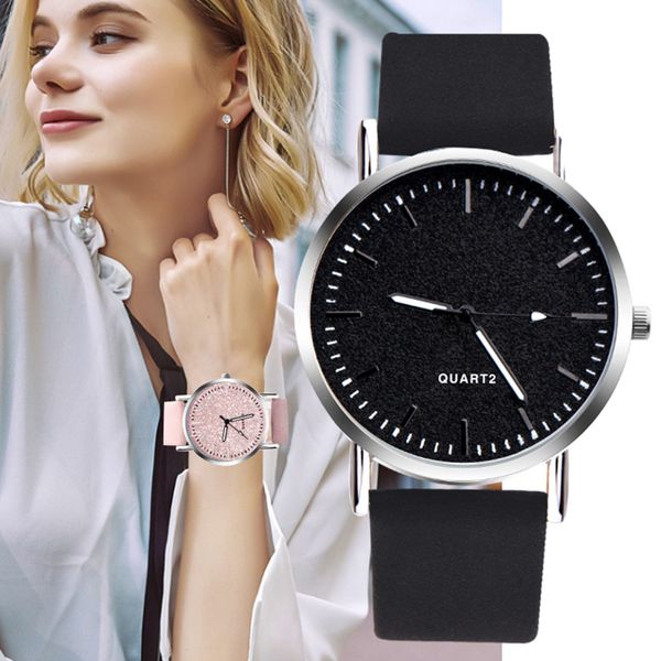 

fashion leather quartz watch women watches montre femme quality casual ladies wristwatch gift female clock zegarek damski gift#w, Slivery;brown
