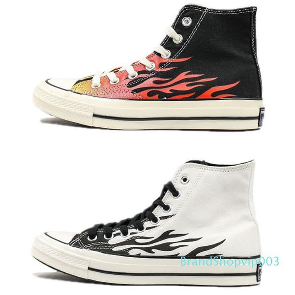 

covase chuck 70s flame 18ss casual shoes fire high og canvas shoes white black red sports designer shoes man womans fashion trainer