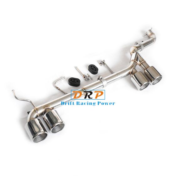 

muffler tip exhaust pipe stainless steel double out four carbon fiber bilaterial single rear fit for 16-18 10 generation 1.0t