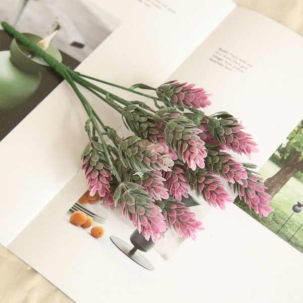 

1 branch artificial plastic pineapple plants weeding parties table decoration fake beauty plant flowers home garden decoration