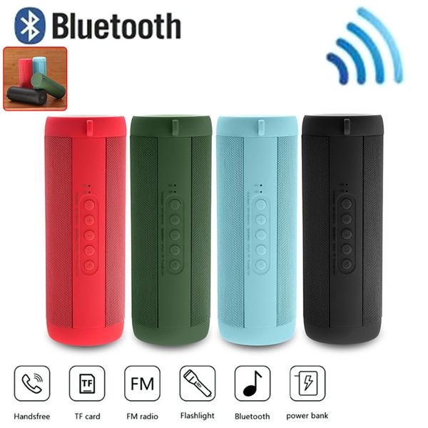 

t2 bluetooth speaker waterproof portable outdoor wireless mini column box speaker support tf card fm stereo hi-fi boxes