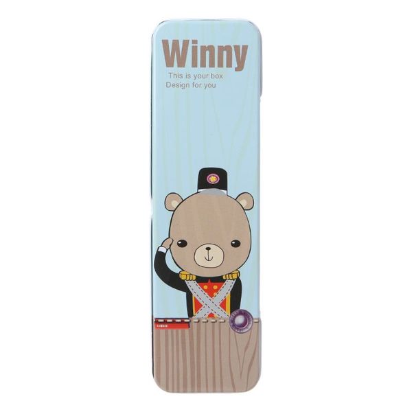 

korea cute kawaii animal metal tin pencil case pen storage box student stationery office school supplies kids gifts l41e