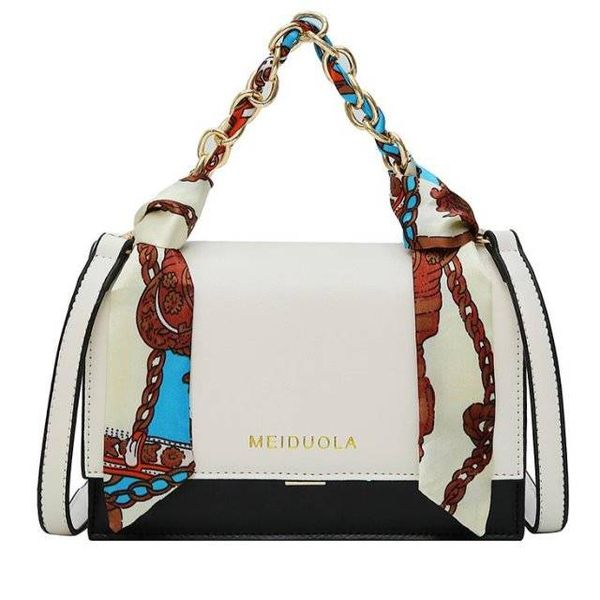 

small clear brand woman 2019 new fashion messenger bag chains shoulder bag female rivets transparent square pu handbag