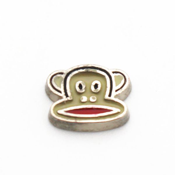 

new arrive 20pcs/lot golden monkey alloy floating charms living memory floating lockets charms for diy accessory, Bronze;silver