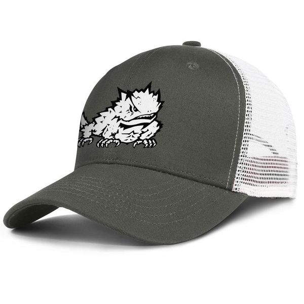 

tcu horned frogs football logo for men and women adjustable trucker meshcap custom cool team unique baseballhats marble print core gold, Blue;gray