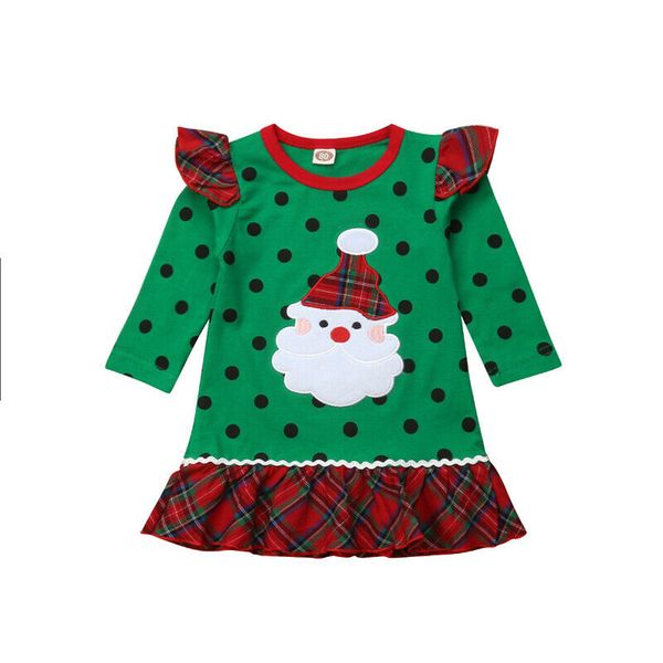 

0-6 Years Toddler Kids Baby Girl Dress Santa Claus Xmas Clothing Children Christmas Princess Party Pageant Tutu Dresses Vestidos