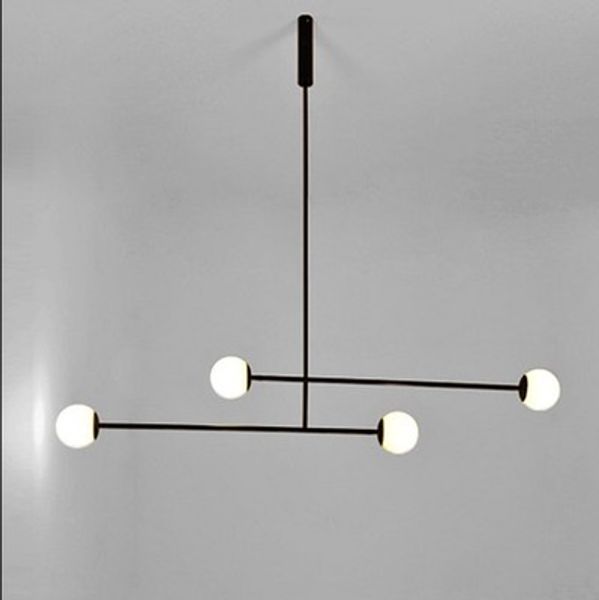 Modern Iron Pendant Light Northern Europe Creative Milky White