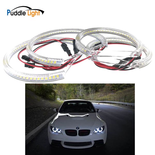 

1set led smd angel eyes for e46 compact e83/x3 white ultra bright(size:2x131mm+2x106mm half rings