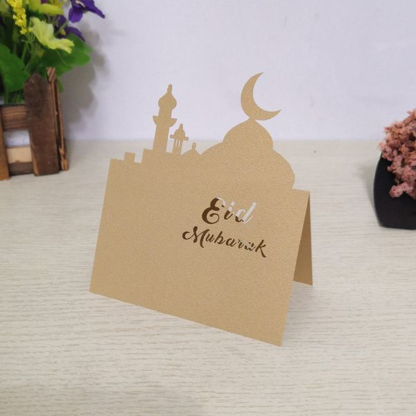 

2020 mubarak ramadan middle east eid mubarak church seat card laser hollow palace festival card baptismal tablets 100pcs 6zdz825