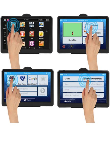 

car gps navigator 7-inch hd fm, voice navigation navitel latest european map satellite navigation truck gps navigator car