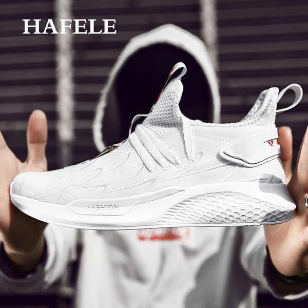 

2019new fashion outdoor men running for jogging light walking sports shoes thick bottom breathable sneakers chinese culture, Black