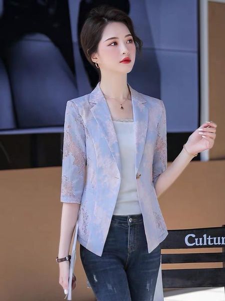 

women's suits & blazers slim sleeve korean fashion lace spring/summer casual temperament suit, White;black