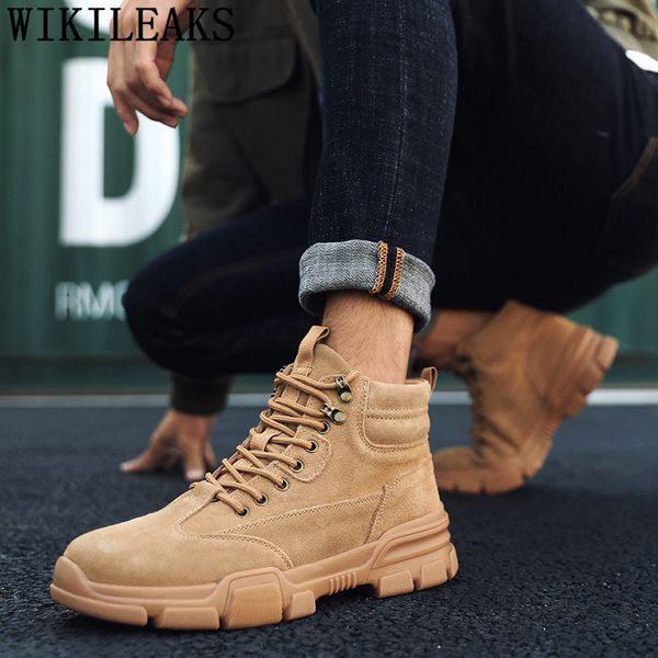 

ankle boots men winter shoes snow boots men fashion snow shoes mens leather designer zapatillas hombre casual butyc, Black