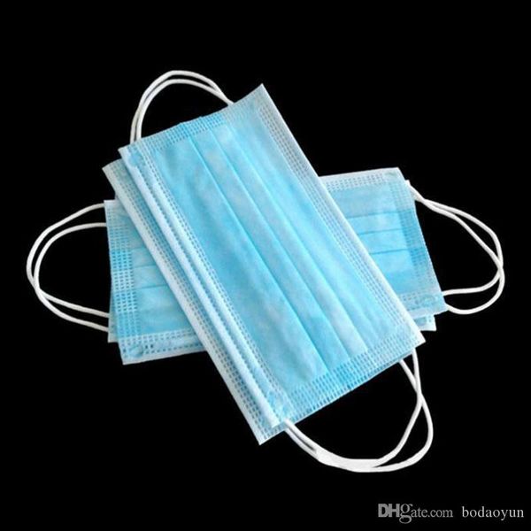 

50pcsdisposable non woven camouflage face mask earloop anti-dust flu surgical mask respirator outdoor mouth dust mask a158