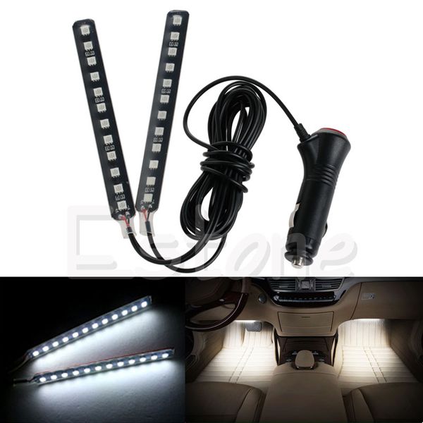 

new signal lamp white 2x12led car suv interior light atmosphere decorative light neon lamp