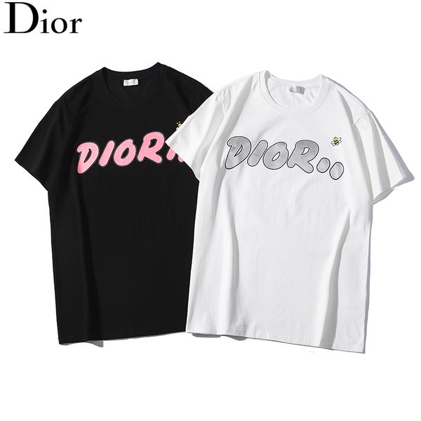 

taa0 gg gucci designer s spring and summer dior men women t-shirt 100% cotton t-shirt men women shirt printed shirt 042, White;black