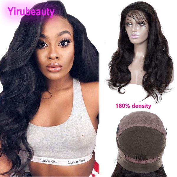 

peruvian human hair 180% density body wave full lace wigs 10-28inch virgin hair full lace wig wholesale remy hair wigs, Black;brown