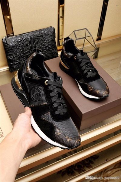 

fashion luxuries designers casual shoes rockrunner leisure shoes men women sneakers mesh leather patchwork flats girls tennis, Black