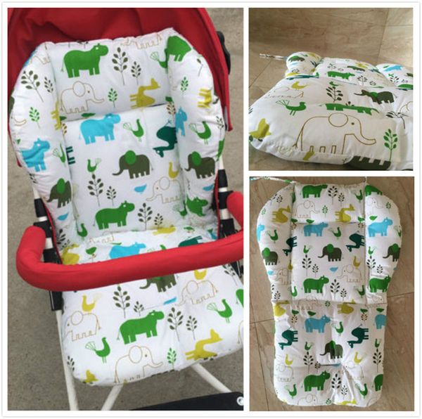 

liner car seat pad padding pram cartoon animal print baby kids stroller cushion