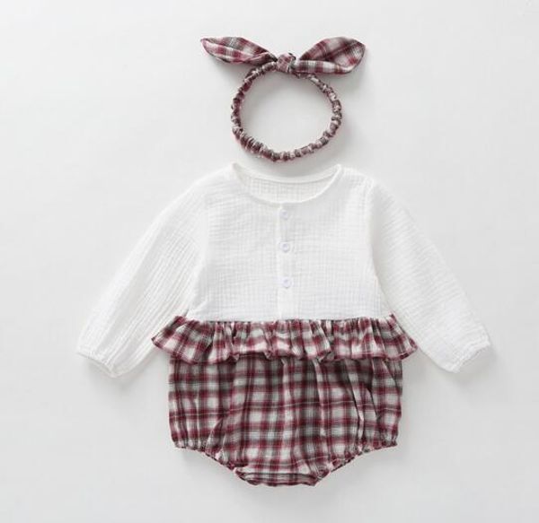 

baby kids spring fall clothes romper long sleeve round collar romper clothes 100% cotton girl rompers 0-2t, Blue