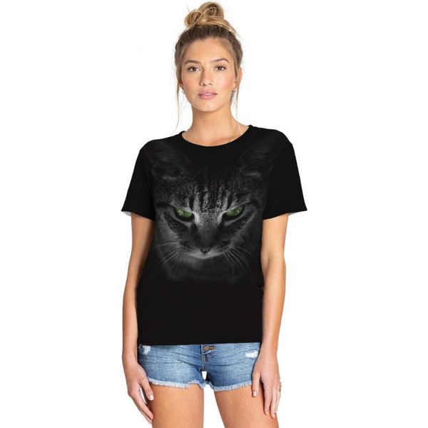 

новые пары футболка summer tiger cat t рубашка печати женщины мужчины с коротким рукавом streetwear, White
