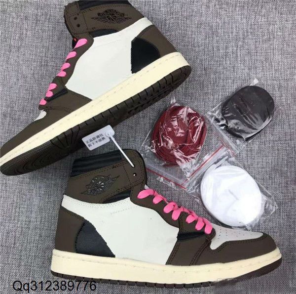 

new sale brown travis 1 high og ts sp mocha men women cactus jack dark scotts basketball shoes sport sneaker