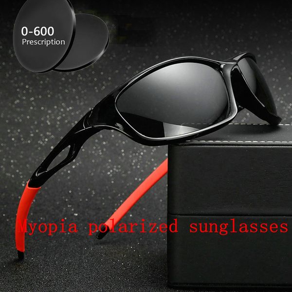 

2018 мужчин поляризованные солнцезащитные очки поляризованные очки сшитое близорукость минус prescription lens площади мужчины вождения очки, White;black