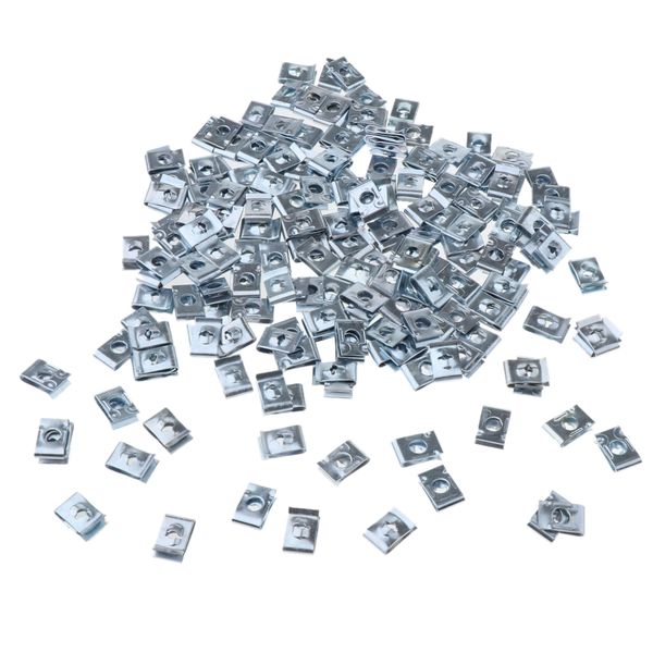 

190pcs car styling metal door panel spire screw u-type clips fastening