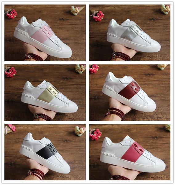 

size 34-46 slip-up walking casual open shoes sale breathable platform splice design fashion men women luxury shoes, Black