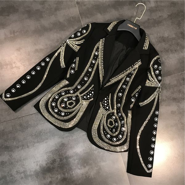 

luxury runway women blazers ladies new elegant solid notched collar luxurious party outerwear suit jackets cc251, White;black