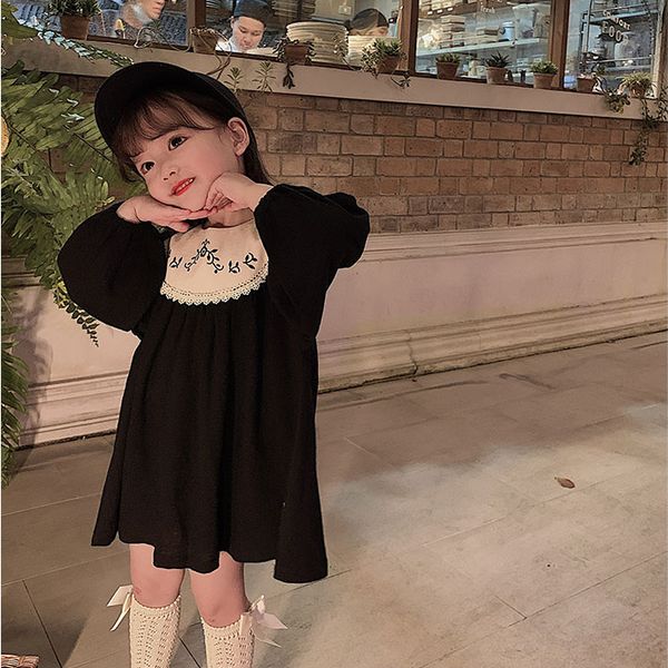

6294 fashion embroidery toddler princess baby girl dress 2020 spring party wedding kid dress for girl wholesale chlidren clothes, Red;yellow