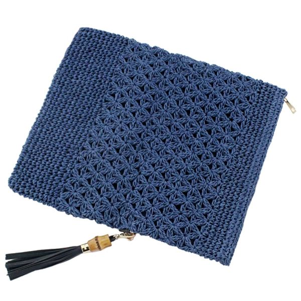 

новый мешок соломы веревки бумага крюк цветок ручной работы сплетенного мешок bamboo кисточка casual пляж сумка